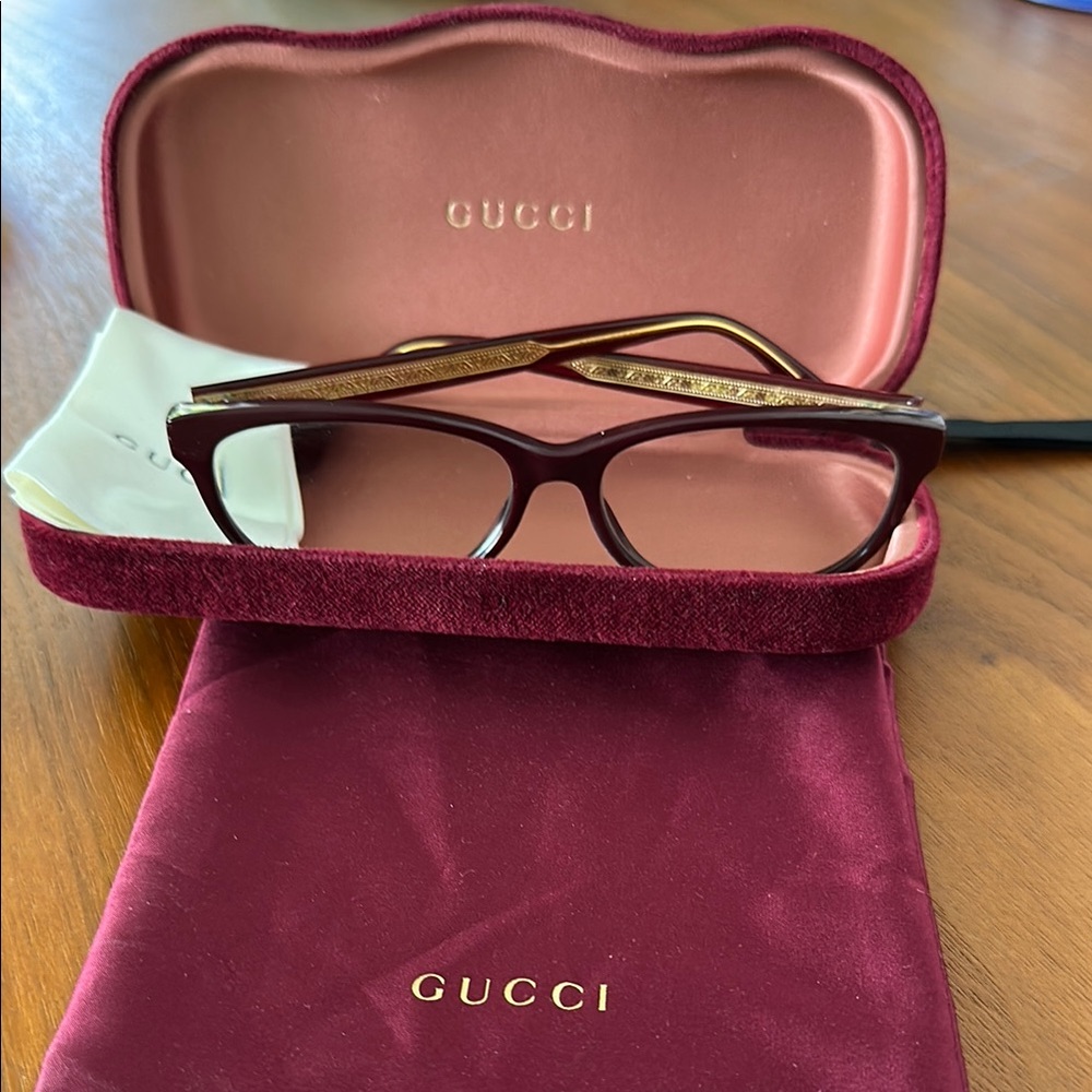 Gucci Red Glasses Accessories